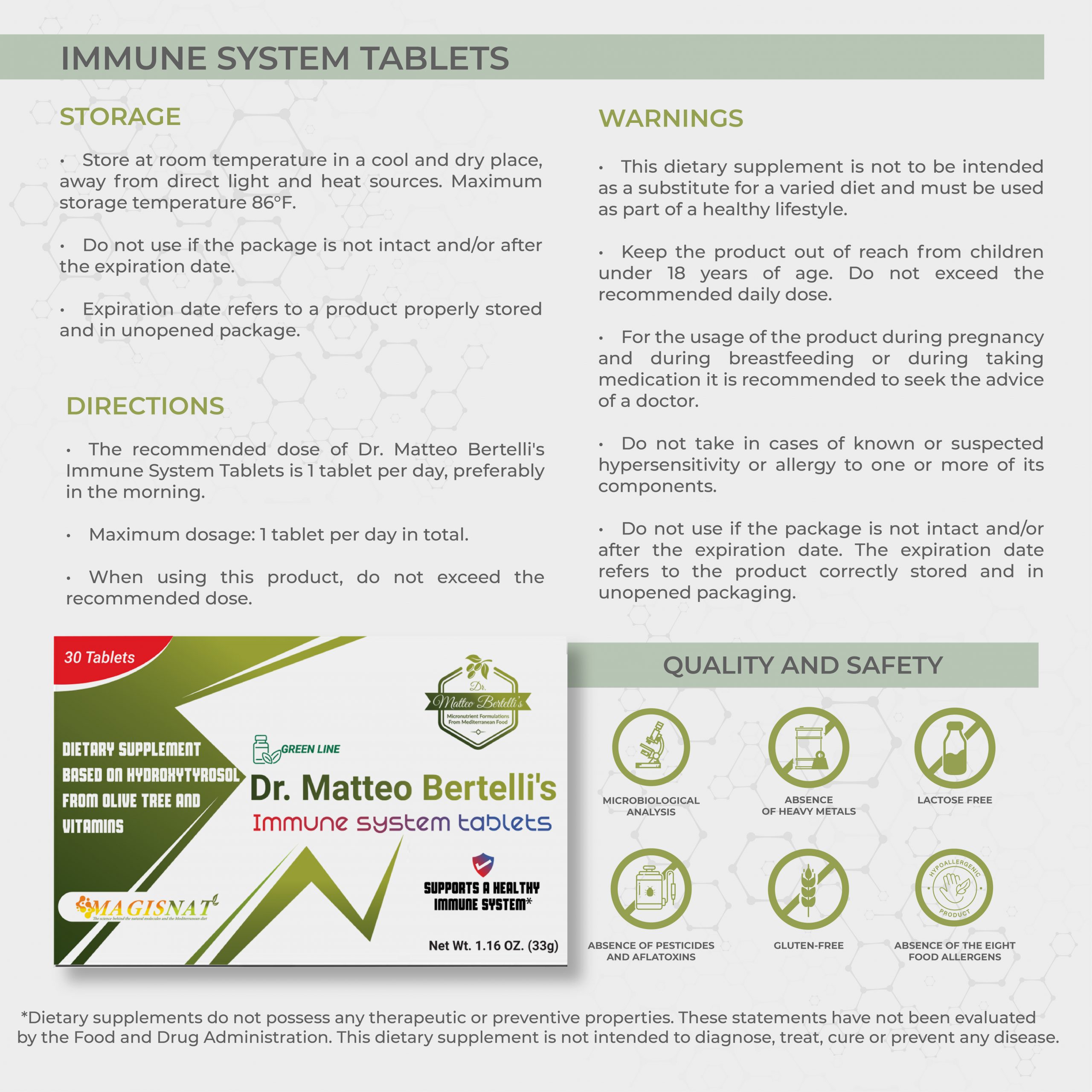 IMMUNE SYSTEM TABLETS - Draft 06-06